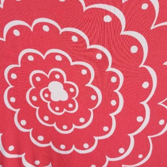 Boden Coral V neck Floral Faux Wrap Dress size US 10 - Picture 3 of 8